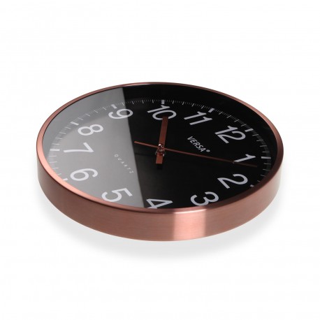 RELOJ DE PARED NEGRO 30CM