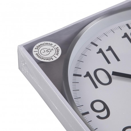 RELOJ DE PARED BLANCO 30CM
