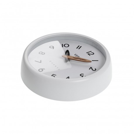 RELOJ DE PARED BLANCO MARCO BLANCO 24,4CM