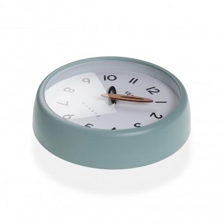 RELOJ DE PARED BLANCO MARCO VERDE 24,4CM