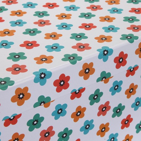 SET 15 CAJAS CARTON FLOWER POWER