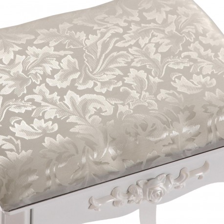 TOCADOR BLANCO CON TABURETE Y LUCES LED GLOW