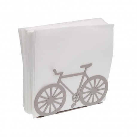 SERVILLETERO BICI METALICA GRIS