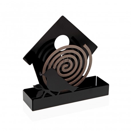SOPORTE PARA ESPIRAL ANTIMOSQUITOS PAJARERA NEGRA