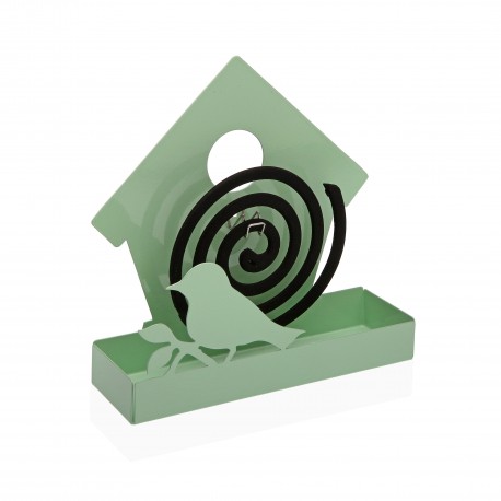 SOPORTE PARA ESPIRAL ANTIMOSQUITOS PAJARERA VERDE