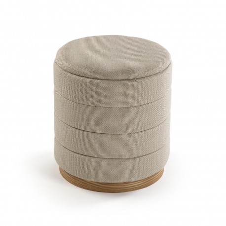 PUFF CON ALMACENAMIENTO BEIGE