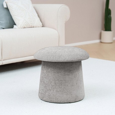PUFF CON ALMACENAMIENTO GRIS