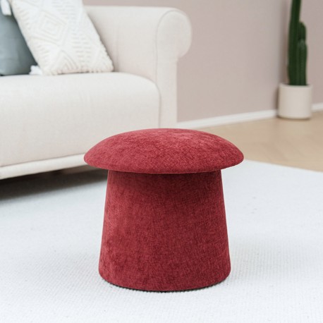 PUFF CON ALMACENAMIENTO ROJO