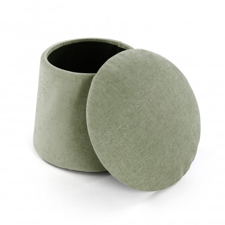 PUFF CON ALMACENAMIENTO VERDE