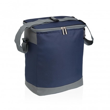 FIAMBRERA ISOTERMICA 14L GRIS Y AZUL