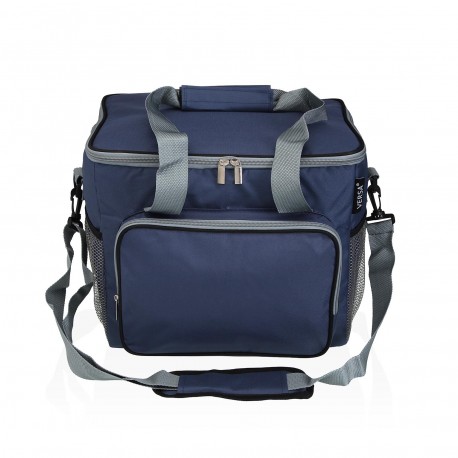 FIAMBRERA ISOTERMICA 27L GRIS Y AZUL