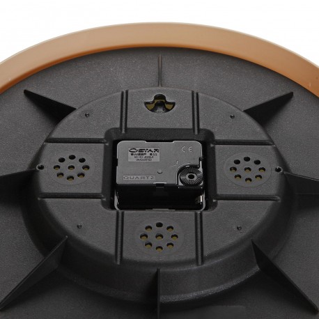 RELOJ DE PARED EFECTO MADERA CLARA 30 CM