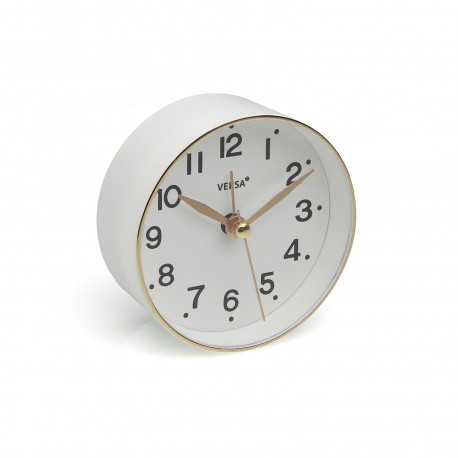 RELOJ DESPERTADOR BLANCO 8,5 CM