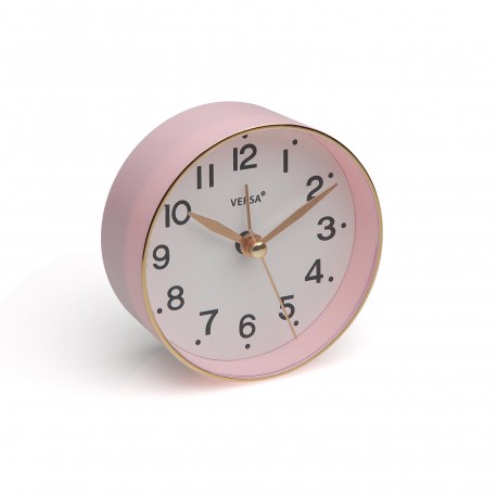 RELOJ DESPERTADOR ROSA 8,5 CM