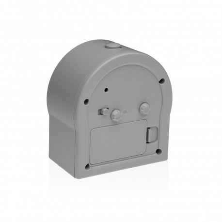 RELOJ DESPERTADOR GRIS
