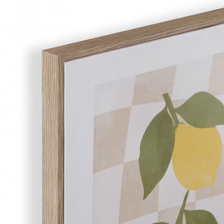 IMPRESION EN LIENZO ENMARCADO 30x40 LIMONES
