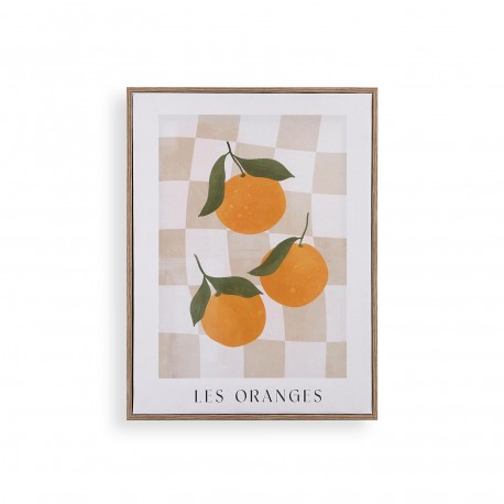 IMPRESION EN LIENZO ENMARCADO 30x40 NARANJAS
