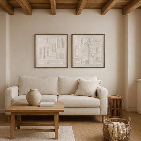 LIENZO ENMARCADO 60x60 CORNEY