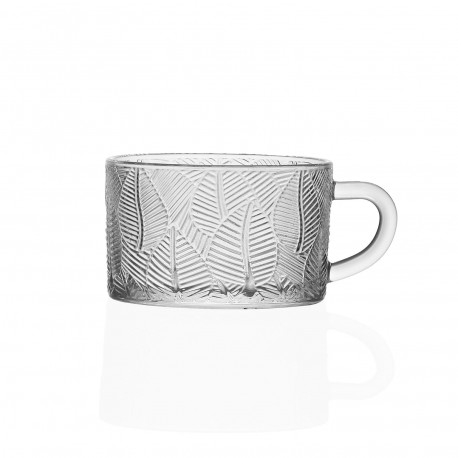 TAZA CRISTAL HOJAS  400ML