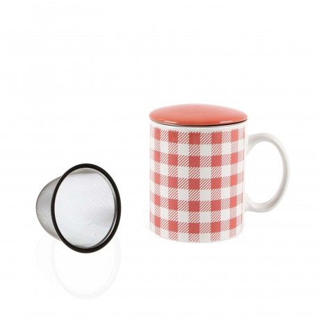 TAZA INFUSION VICHY ROUGE