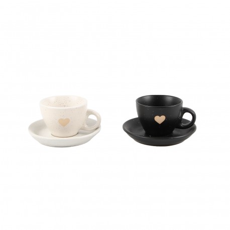 SET 6 TAZAS CAFE CON PLATO ELLIS