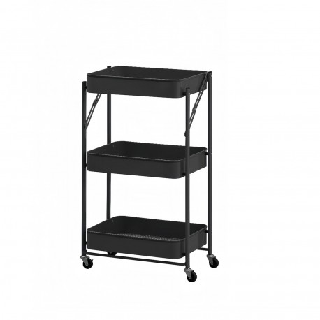 CARRO PLEGABLE METALICO NEGRO
