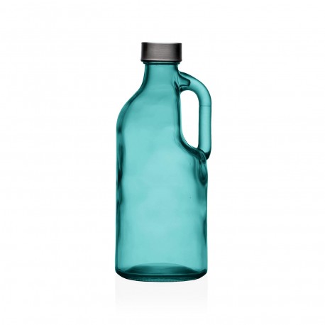BOTELLA AZUL CON ASA