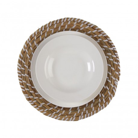 MANTEL INDIVIDUAL BLANCO 38 CM