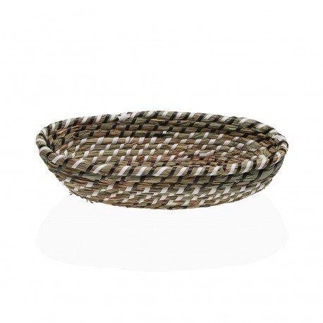 CESTA BLANCA Y NEGRA 35 CM