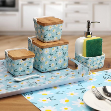 MUG DAISY BLUE