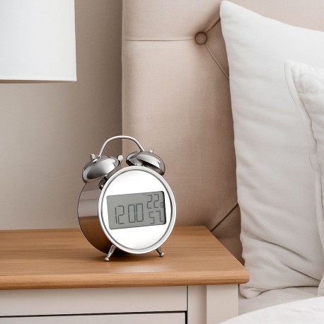 RELOJ DESPERTADOR SILVER