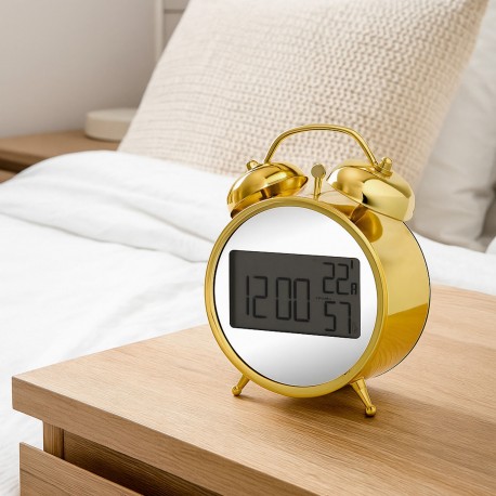 RELOJ DESPERTADOR GOLD