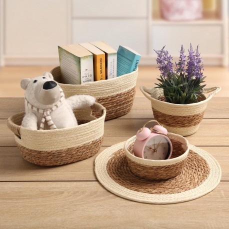 CESTA CON ASAS BEIGE M
