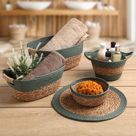 CESTA CON ASAS VERDE M