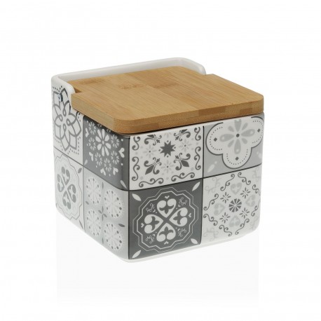 SALERO TAPA BAMBÚ  GREY  MOSAI
