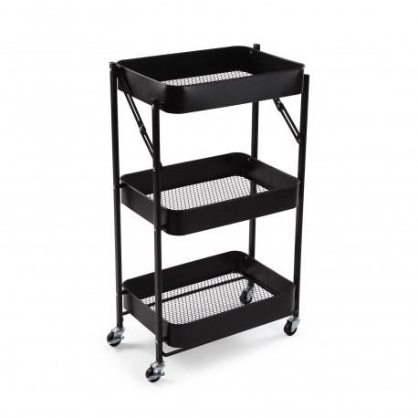 CARRO PLEGABLE METALICO NEGRO