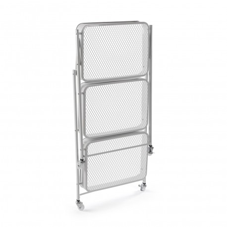 CARRO PLEGABLE METALICO BLANCO