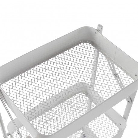 CARRO PLEGABLE METALICO BLANCO
