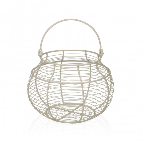 CESTA HUEVOS BLANCA