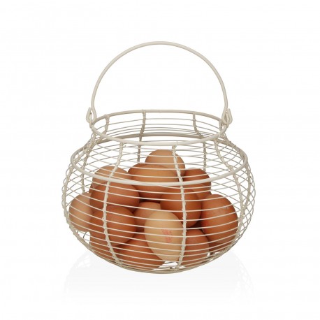 CESTA HUEVOS BLANCA