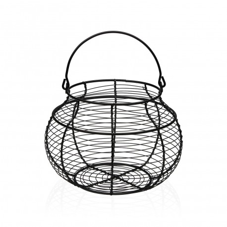 CESTA HUEVOS NEGRA