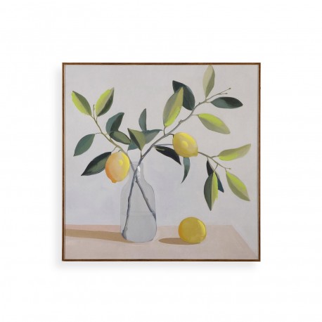 CUADRO SURTIDO LIENZO LIMONES 40 X 40