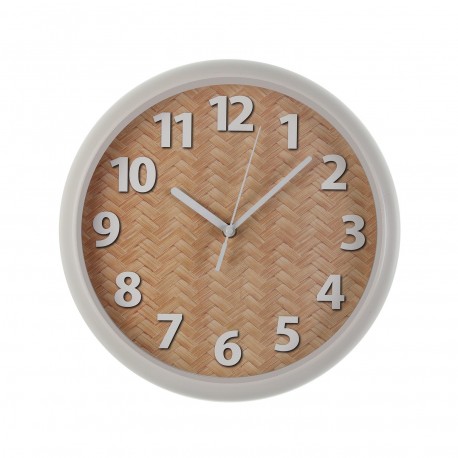 RELOJ DE PARED NATURAL 30 CM