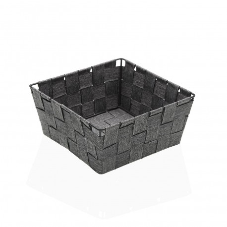 CESTA CUADRADA DE 19 X 19 GRIS