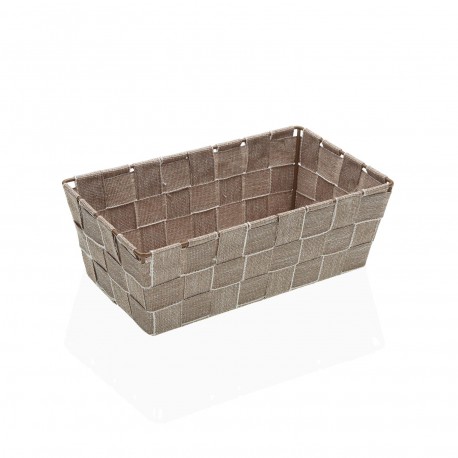 CESTA CUADRADA DE 24 x 14  BEIGE