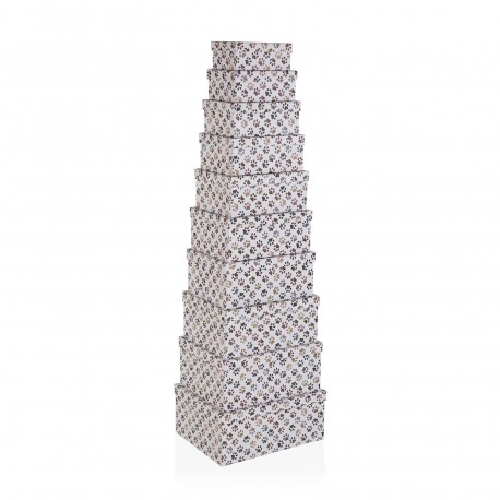 SET 10 CAJAS CARTON PETPRINT