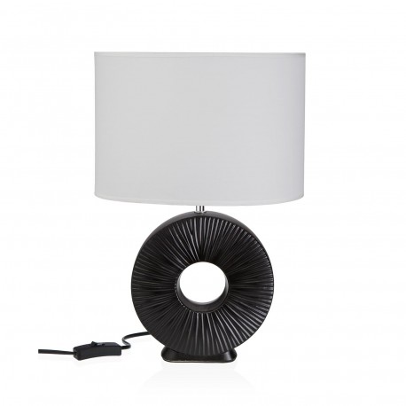 LÁMPARA DE MESA CERAMICA AGERA NEGRA