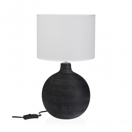 LÁMPARA DE MESA CERAMICA DEWAS NEGRA