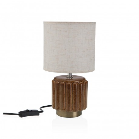 LÁMPARA DE MESA CERAMICA MEHARA MARRON