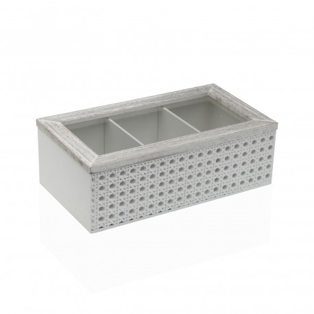 CAJA DE 3 COMPARTIMENTOS CON VENTANA
